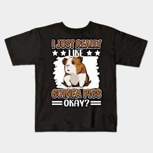 I Just Really Like Guinea Pigs Kids T-Shirt